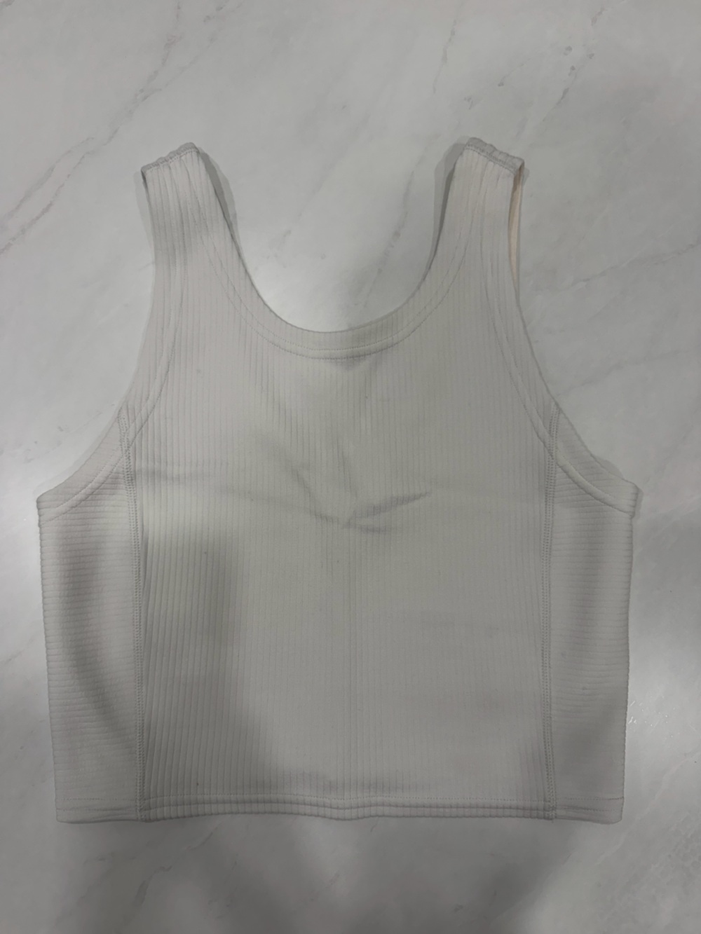 lululemon athletica White Ribbed Tank